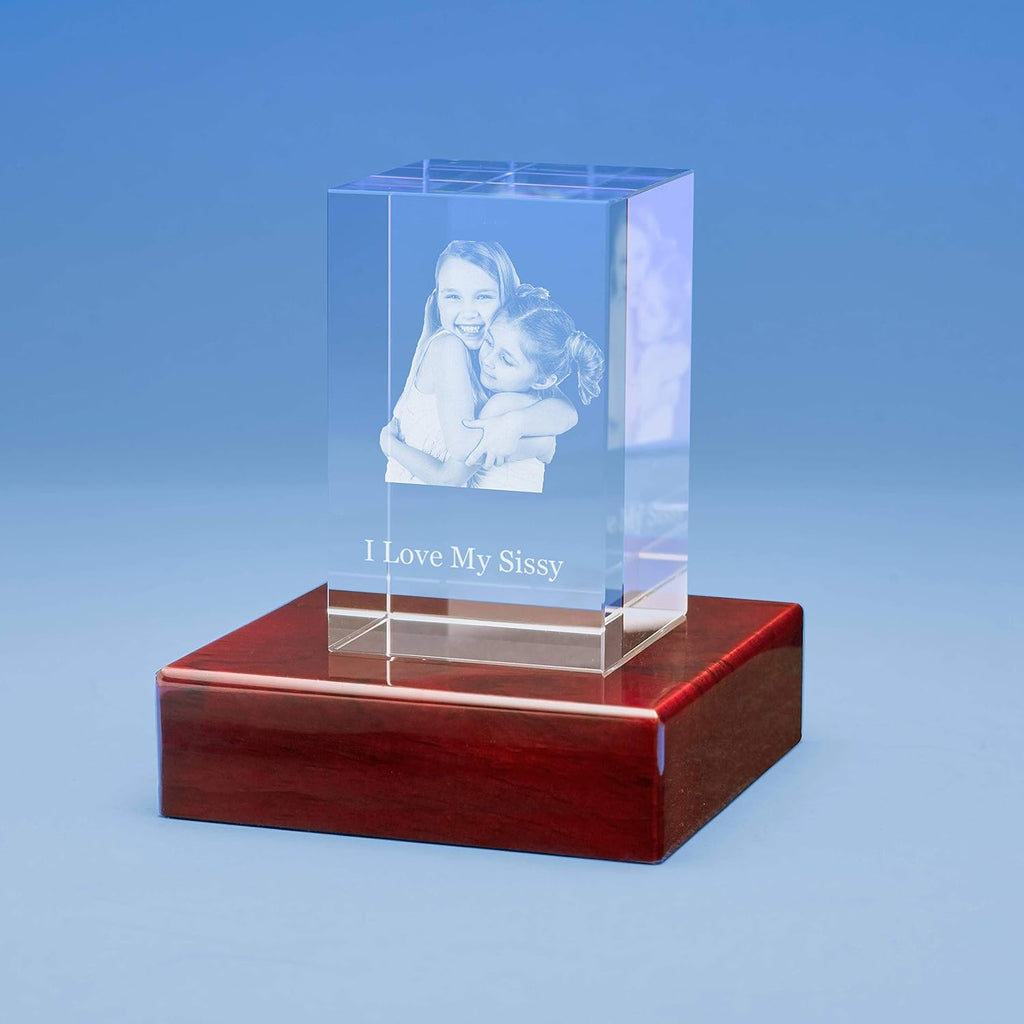 Medium Crystal Tower with Black Base Z901