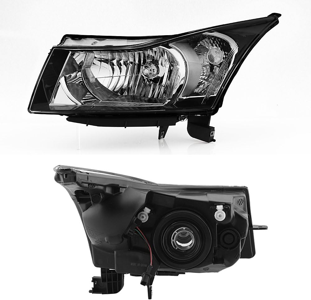 Driver Left + Passenger Right Side Pair Halogen Headlights for Chevy Cruze H4187