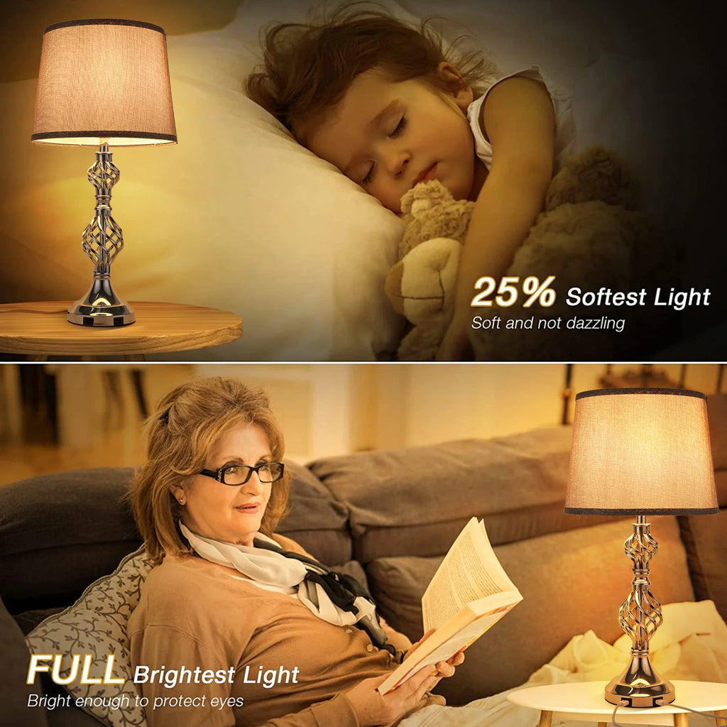 Gray Set of 2 Touch Control Dimmable Table Lamps G88071