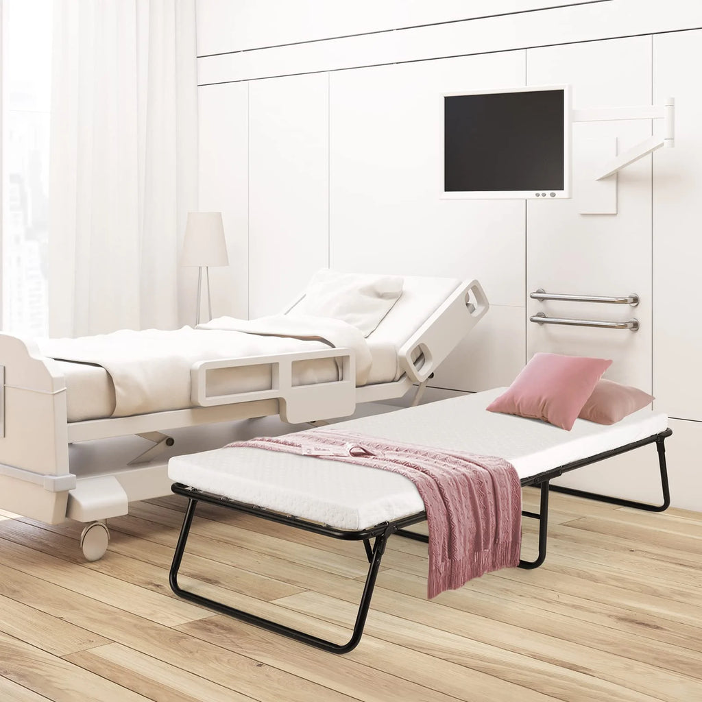 Folding Bed with Memory Foam Mattress Y762