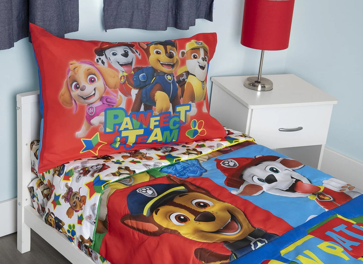 Blue 5-Piece Toddler Bedding Set & Blanket I824