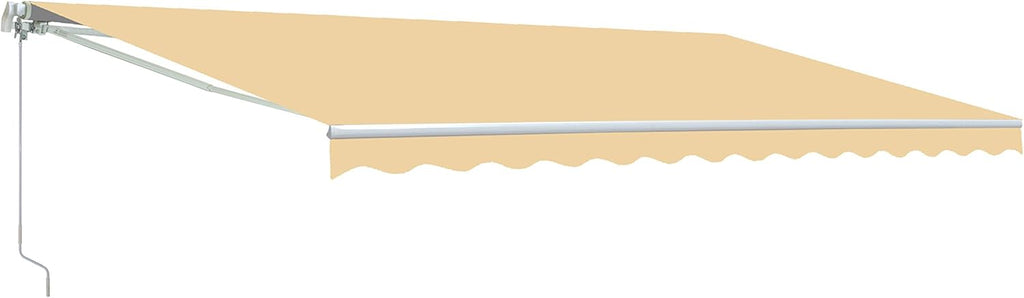 Red/White Stripe Retractable Motorized Patio Awning, 20' x 10' J122466