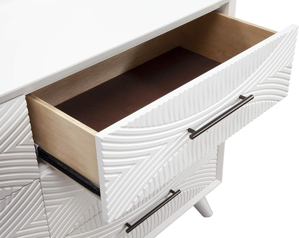White 2 Drawer Nightstand J663506