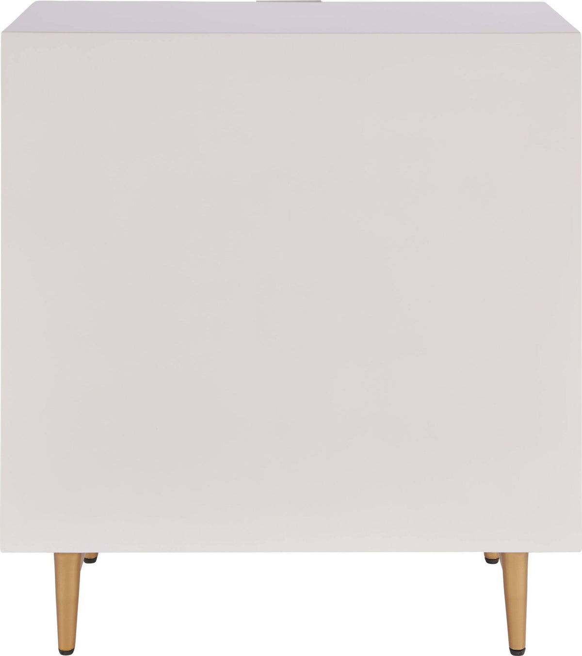 White 1-Drawer Geometric Small Cabinet X701141