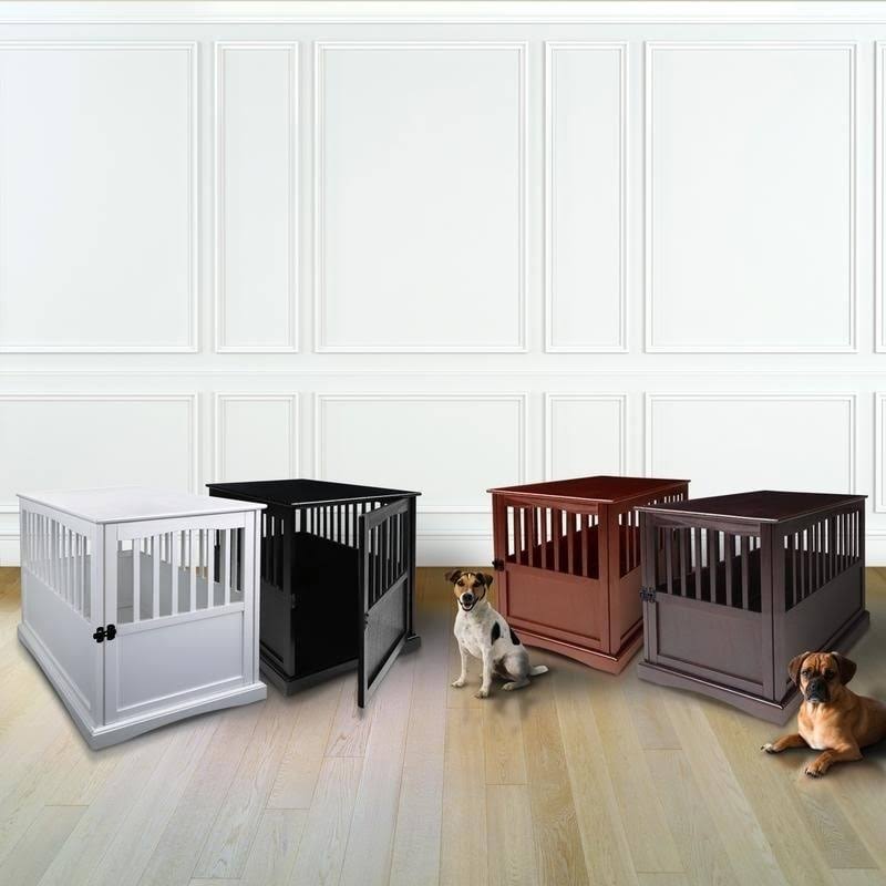 Walnut Pet Crate End Table T935