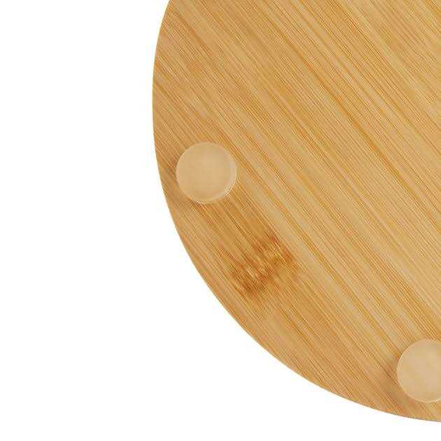 Slanted Non-Skid Elevated Bamboo Melamine Bowl with Stand X249