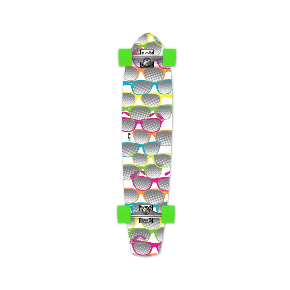 White Slimkick Longboard Complete Z392
