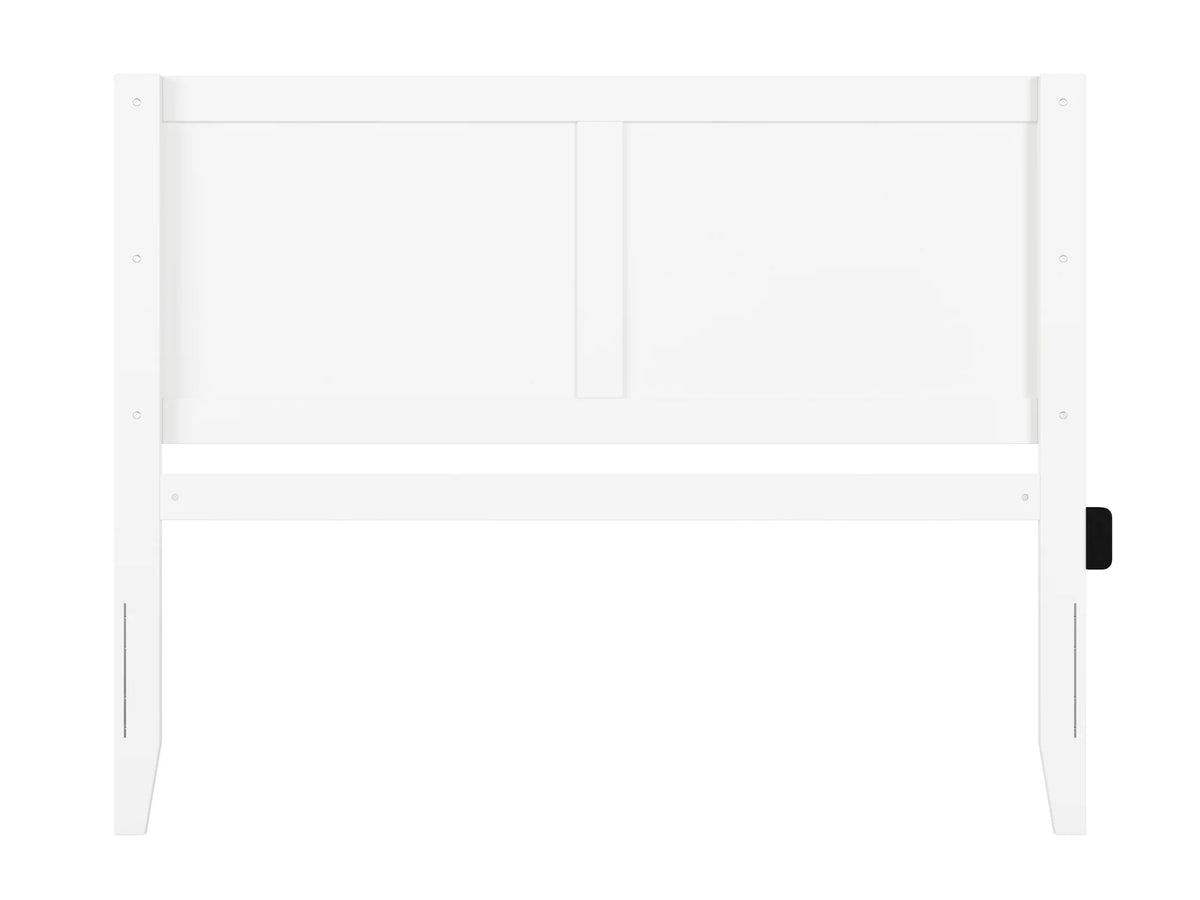 White Solid Wood Queen Headboard S667