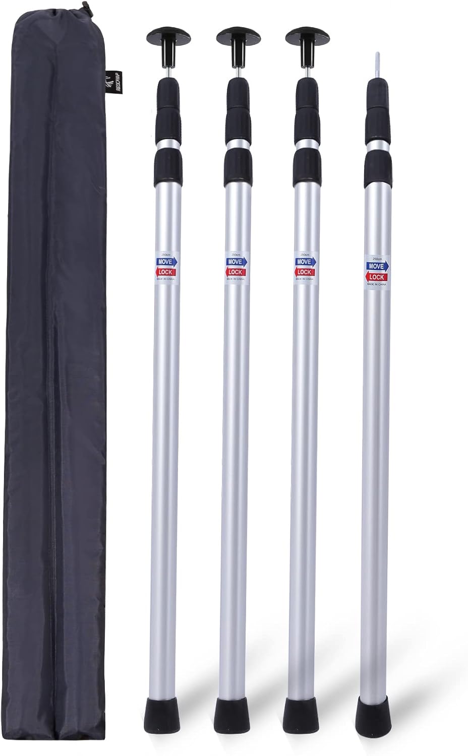 Set of 2 Adjustable Aluminum Tent Poles A576
