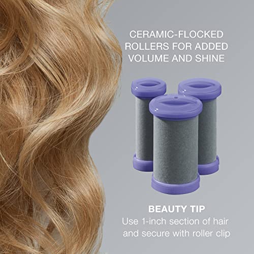 Ceramic Flocked Hot Roller Set with 20 Hair Rollers L32200