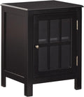 Black Modern Farmhouse Accent Cabinet End Table K727325