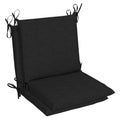 Black Mid Back Outdoor Dining Chair Cushion (2-Pack) S64964