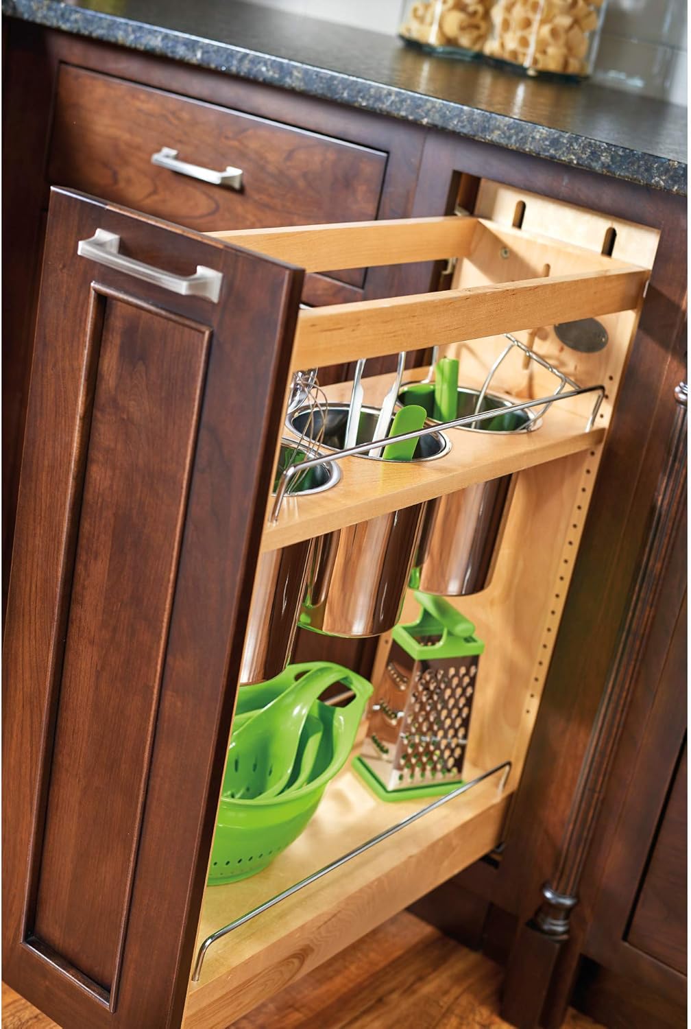 Kitchen Utensil Pull Out Cabinet Organizer with Soft-Close Slides G757