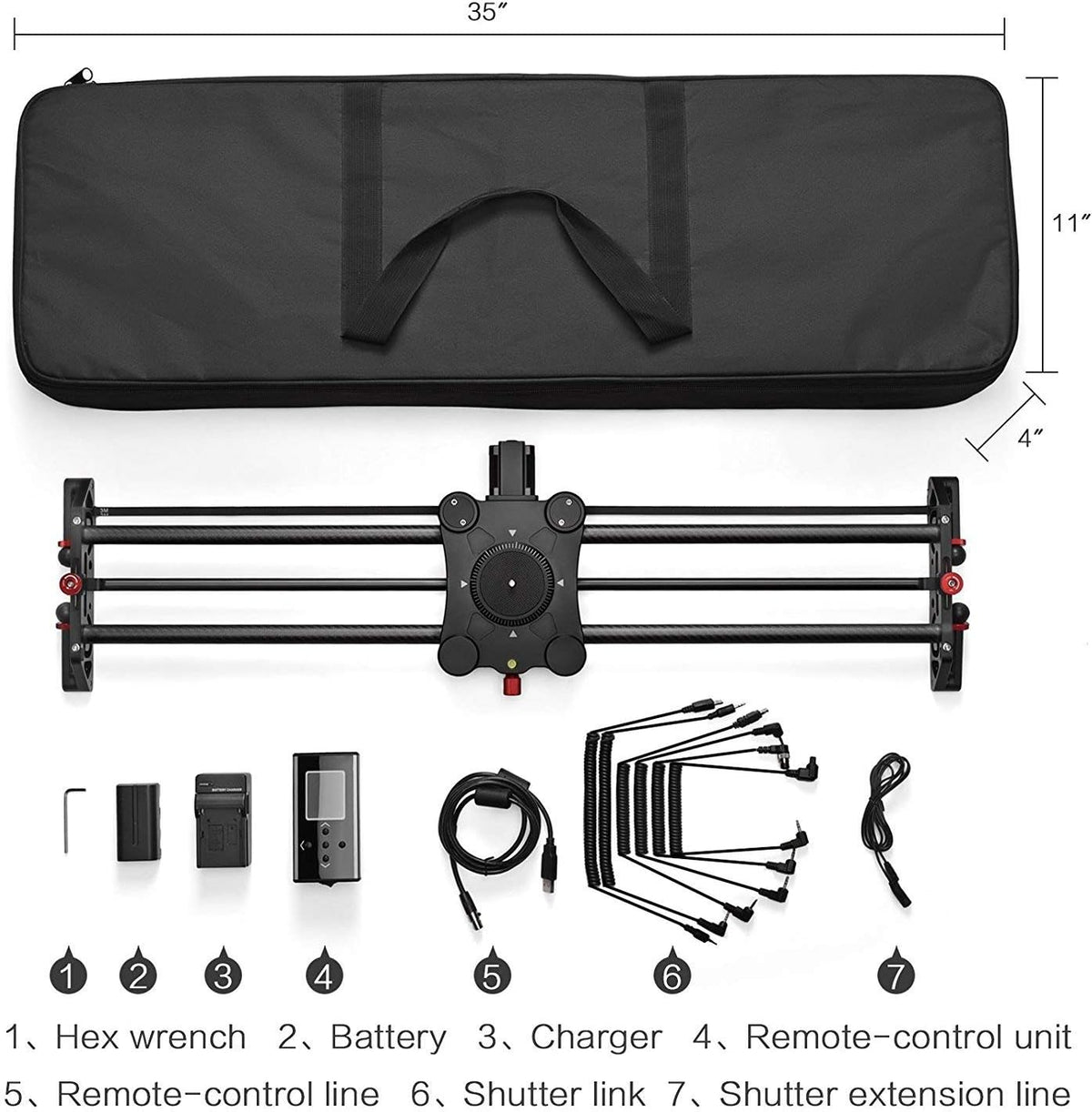 31 80cm Camera Slider Rail System U653