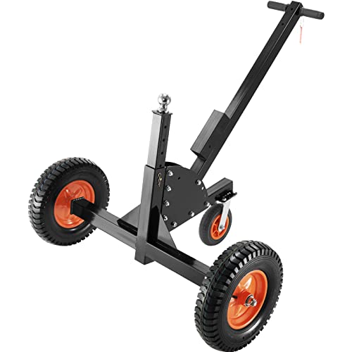 Adjustable Trailer Dolly with 1-7/8'' Hitch Ball & 10'' Solid Tires, 16''-24'' Adjustable Height, 600lbs Tongue Weight Capacity E582227