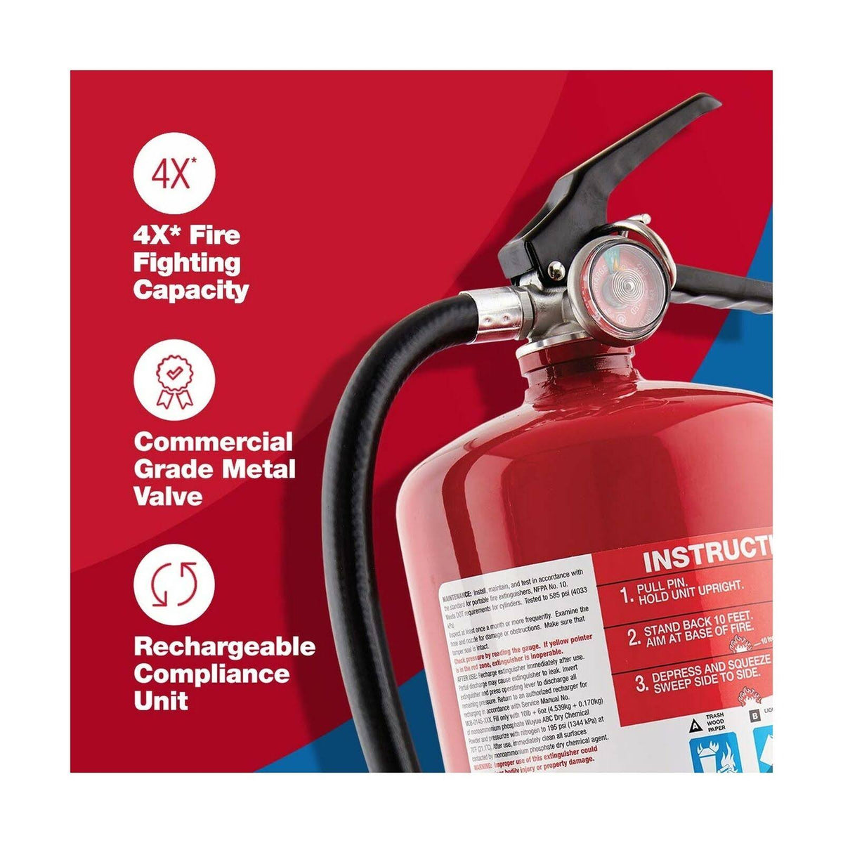 Commercial Fire Extinguisher, Red G9609