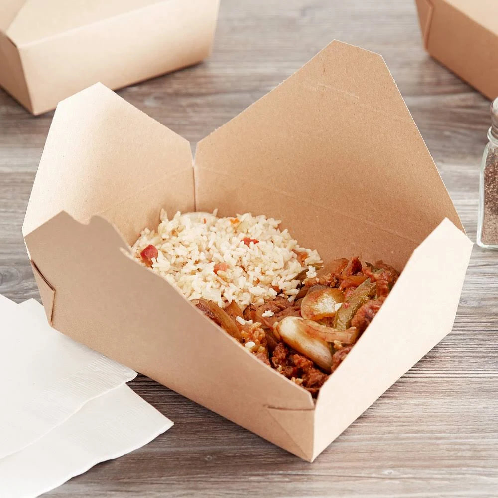 Kraft Microwavable Paper #2 Take-Out Container 200/Case G5334