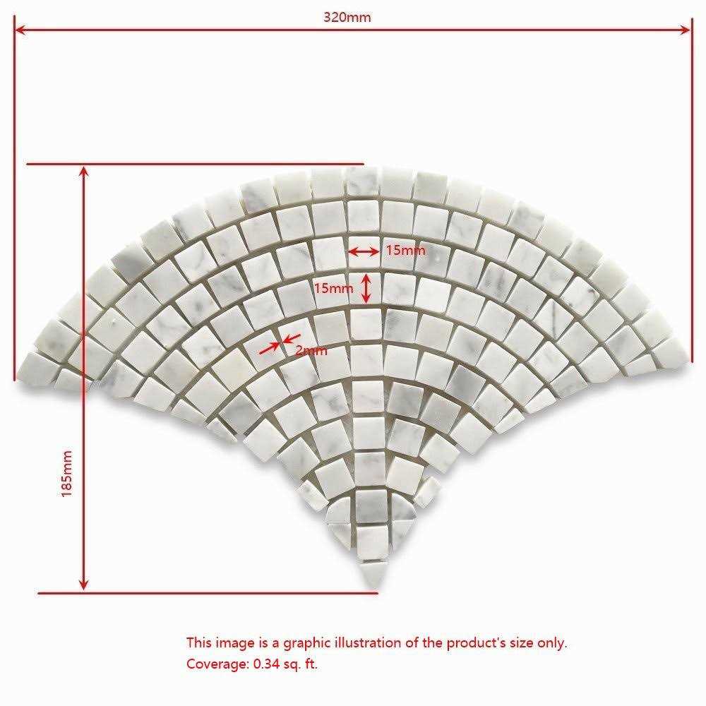 13 x 7 Marble Mosaic Sheet Subway Wall & Floor Tile H87300