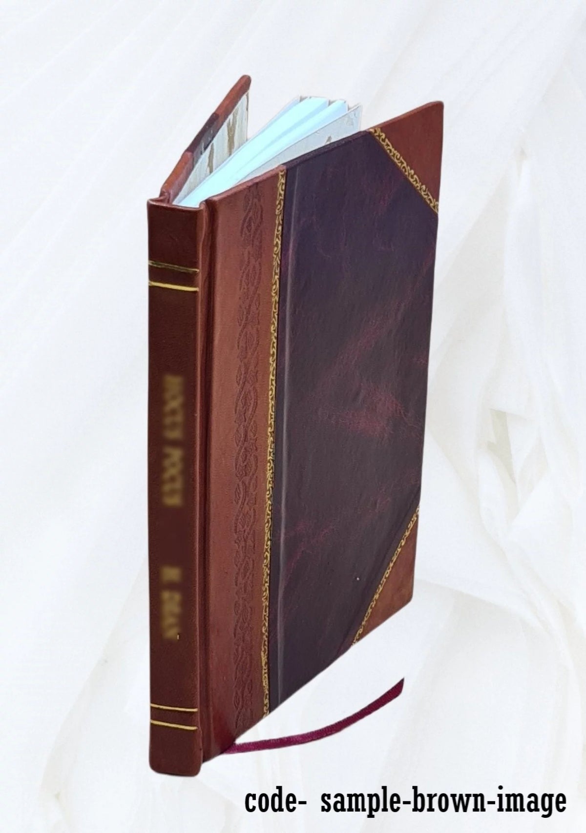 Mobilier, tentures en soie [Leather Bound] D32796