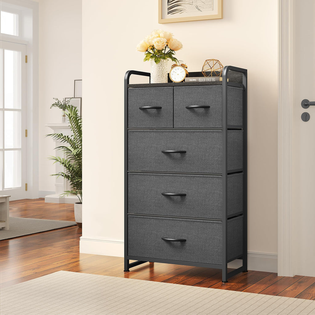 Fabric 5 Drawer Dresser J26406