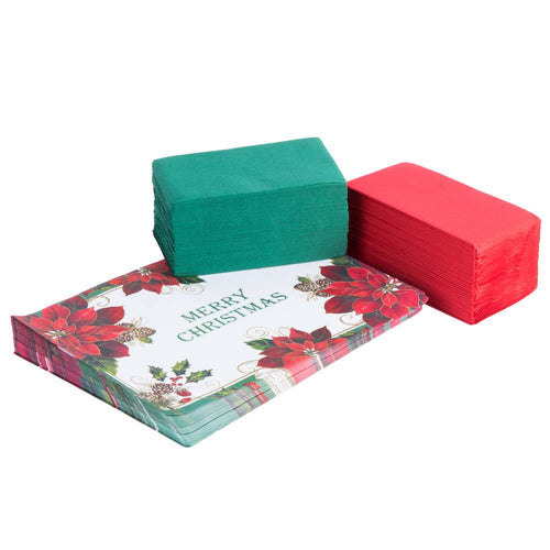 10x22 x 14x22 Merry Christmas Placemat Combo Pack - 250/Case T597804