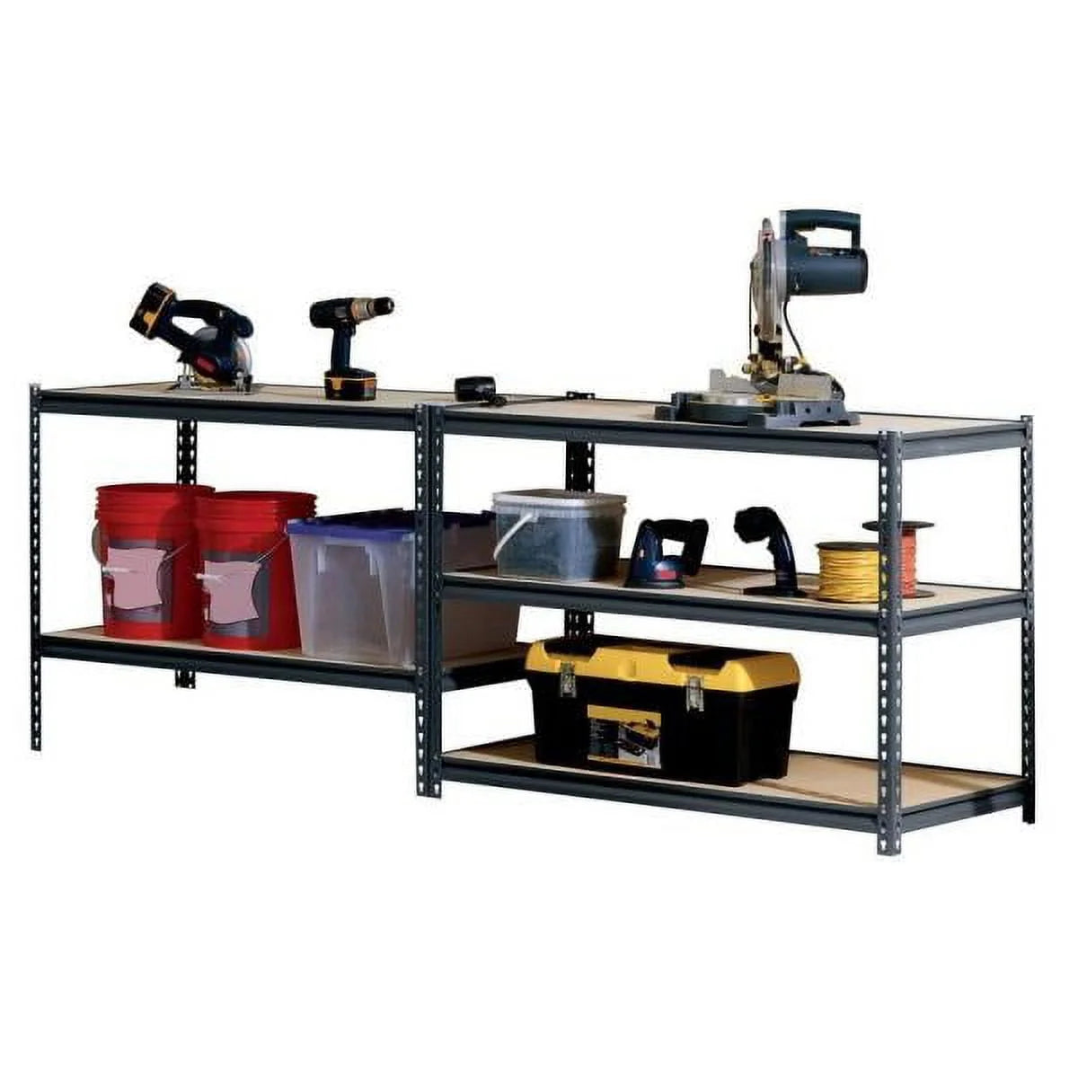 5-Shelf Steel Freestanding Shelving Unit Black A333514