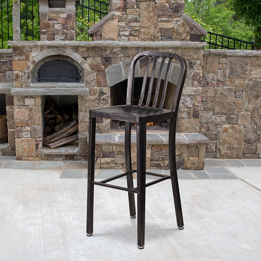 Yellow Metal Barstool C482281