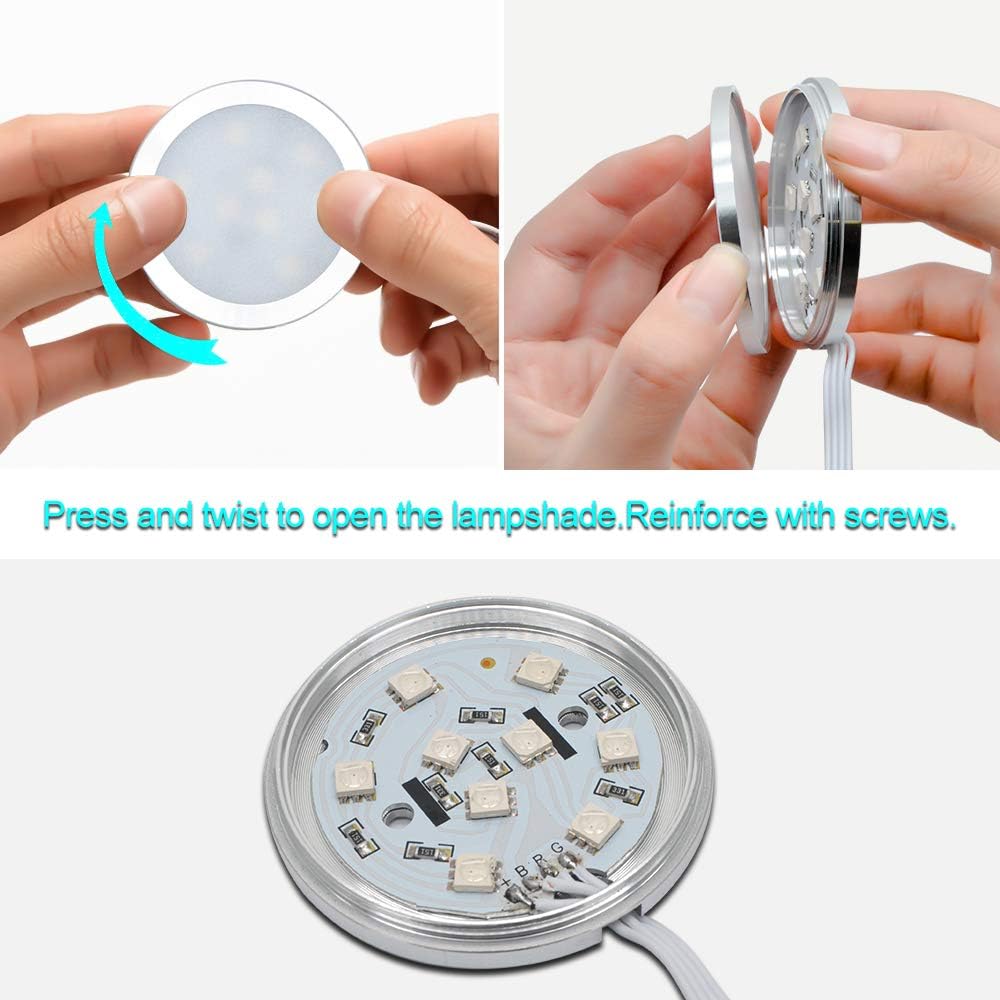 RGB Dimmable Under Cabinet Light Kit, Pack of 2 J70470
