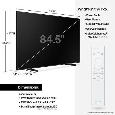 85 Class QLED 4K Smart TV Y17807