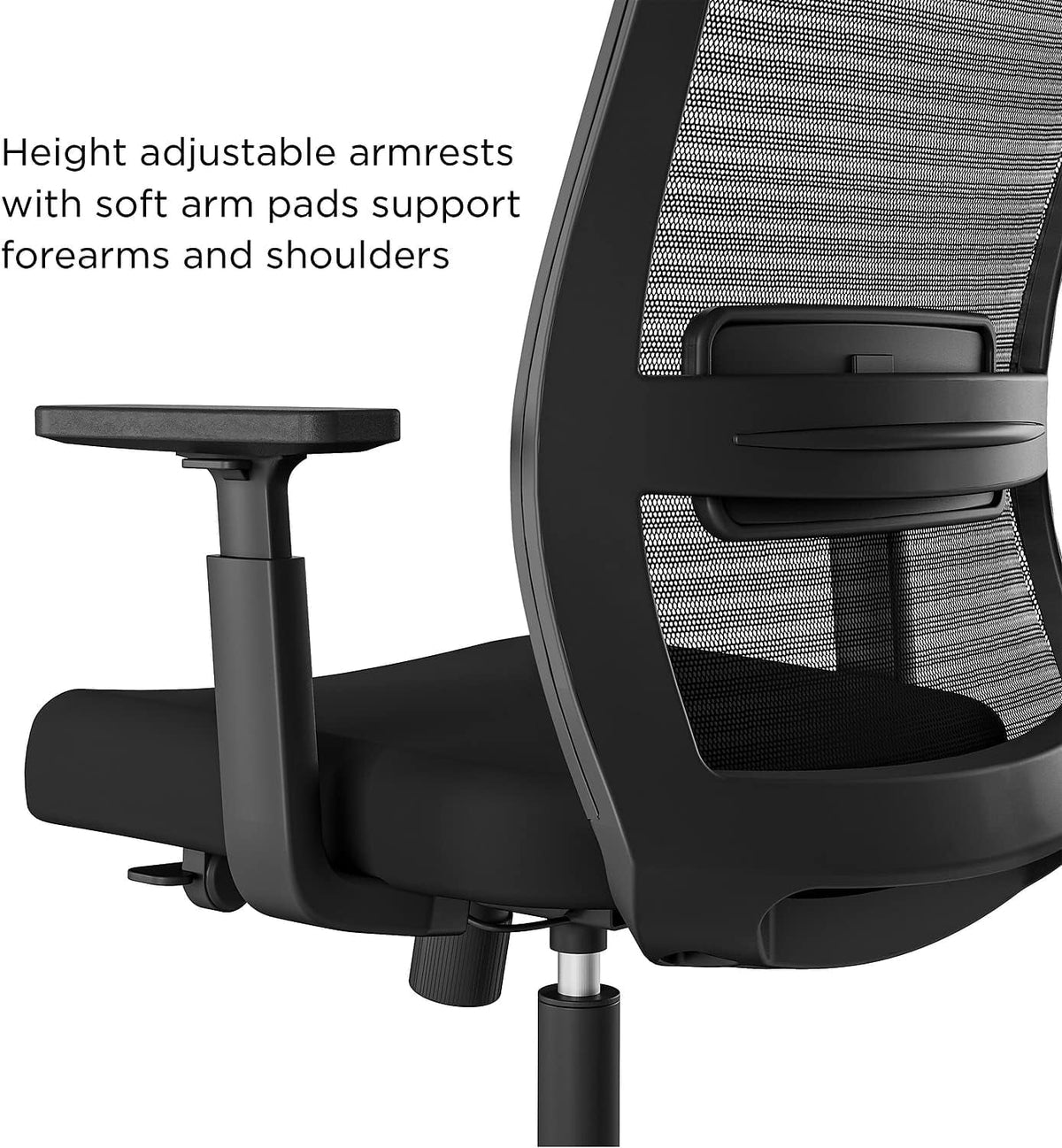 Black Fabric Mesh Swivel Task Chair, 2/Pack I1242