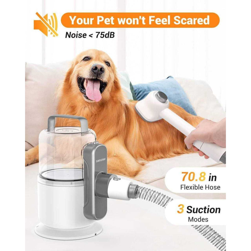 6 in 1 Dog Grooming Kit with 3 Suction Mode X2682