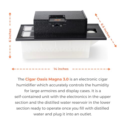 Cigar Humidor Humidifier with LCD Humidity & Temperature Display T415