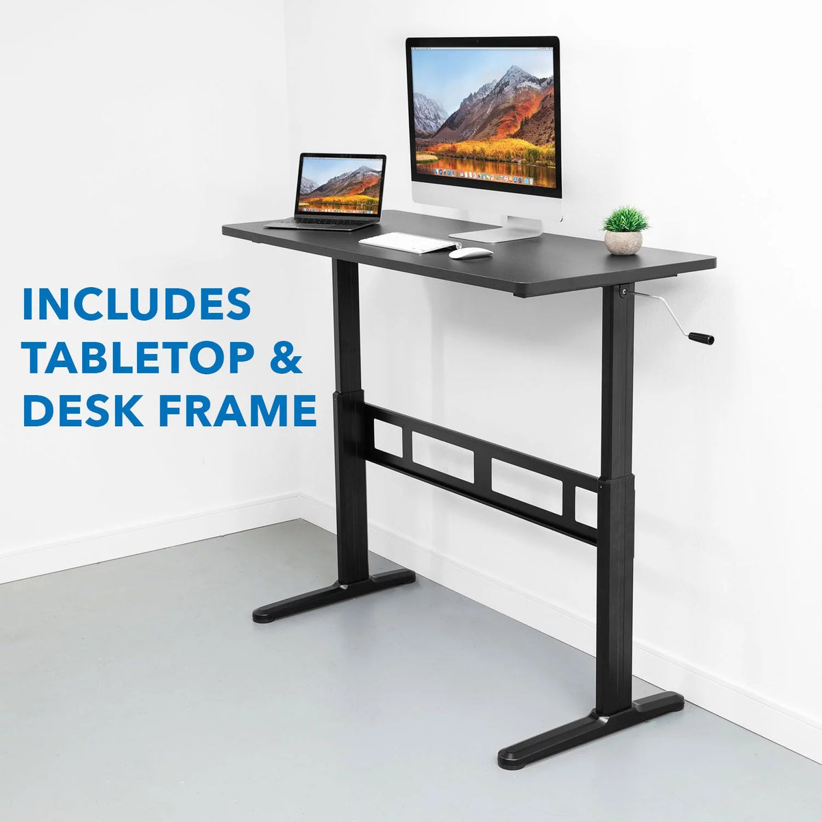 Hand Crank Sit-Stand Desk B8584