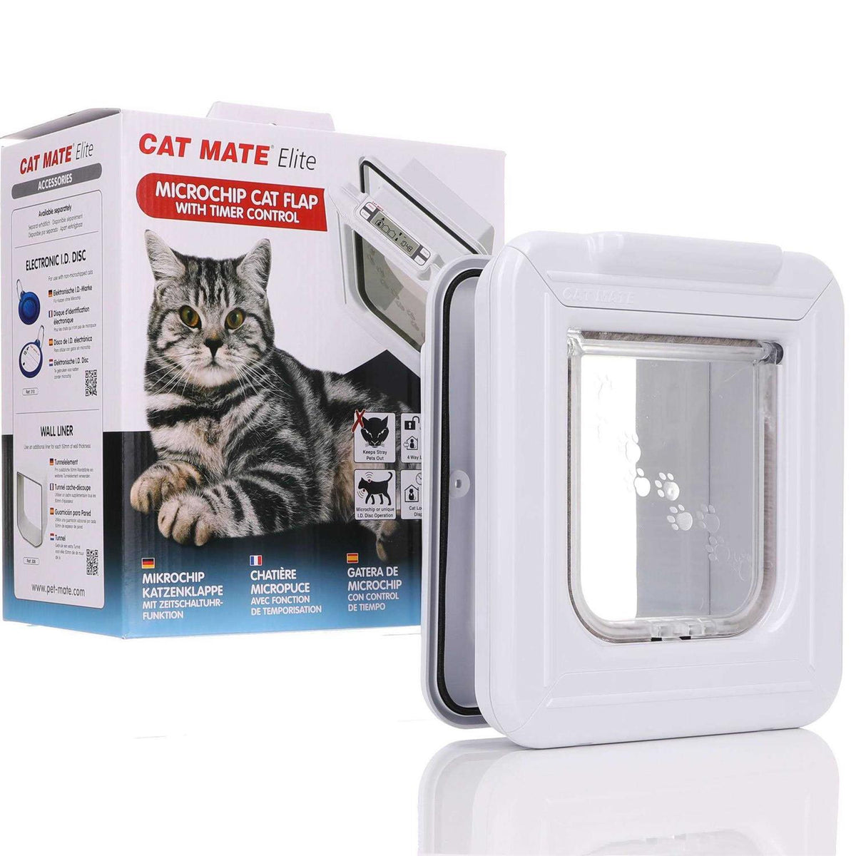 Microchip Cat Flap with Timer Control M1801