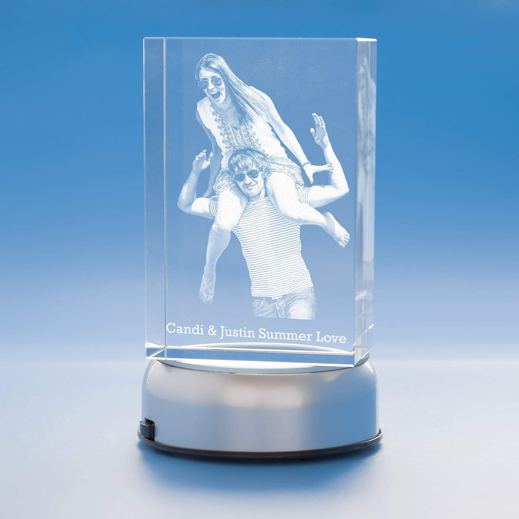 Medium Crystal Tower with Black Base Z901