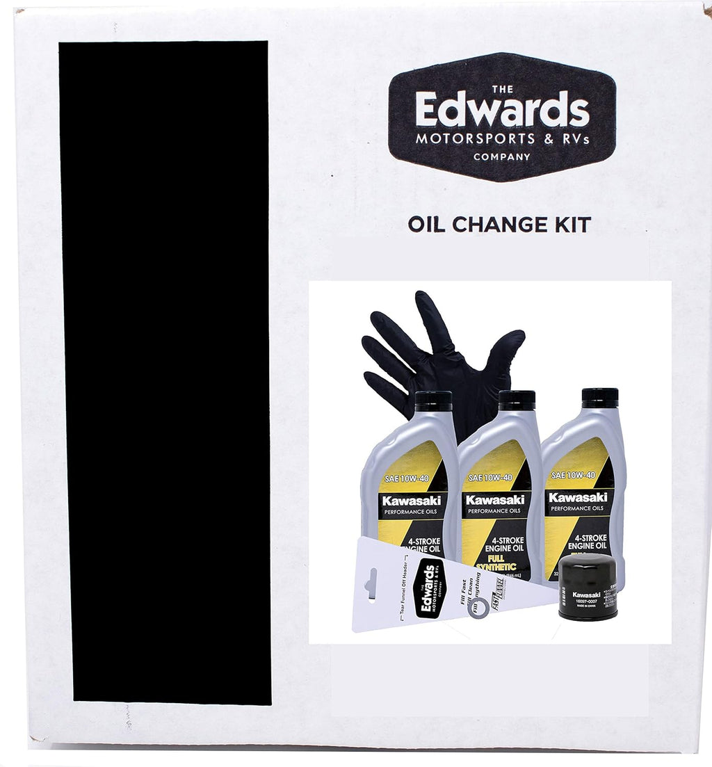Oil Change Kit for Kawasaki Brute Force 750 ATV, Full Synthetic, Pack of 2 U949366