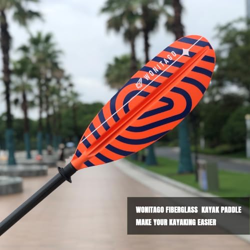 Fiberglass Shaft Adjustable Floating Kayak Paddles 3 Piece M88852
