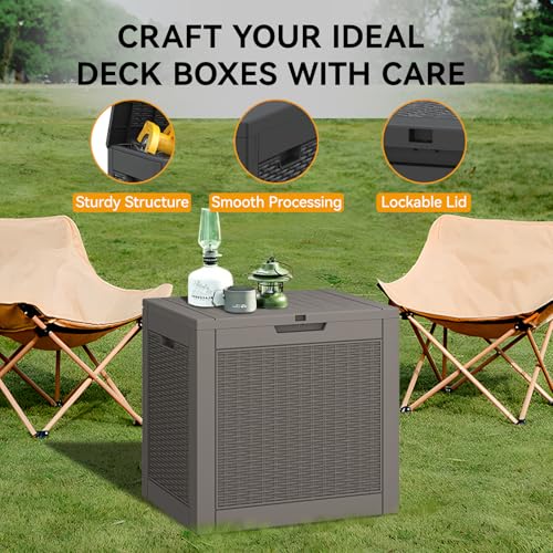 150 Gallon Black Resin Outdoor Storage Box W79974