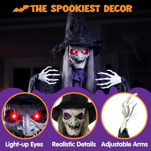 72” Hanging Witch Halloween Decoration X641
