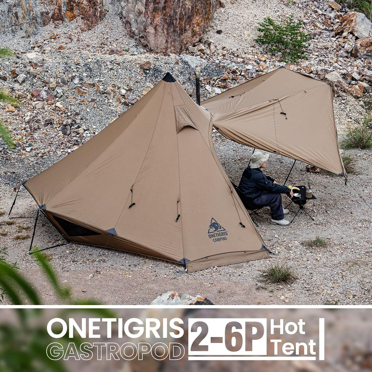 2-6 Person Hot Tent with Stove Jack B629228