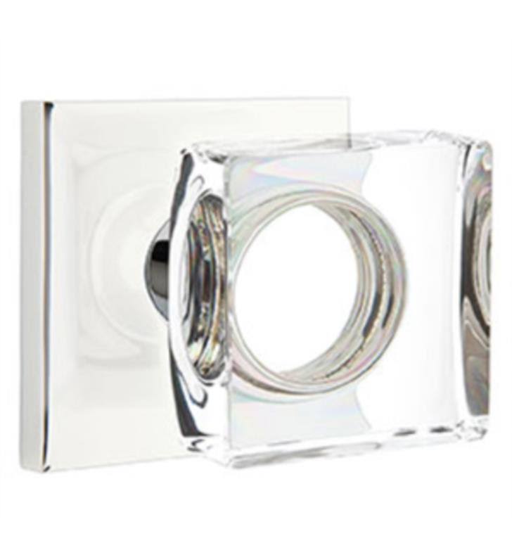 Passage Round Knob with Square Rose R1971