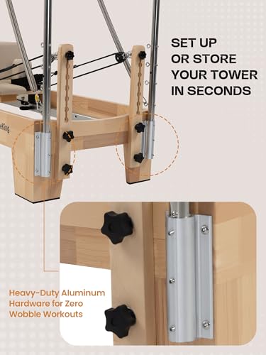 Oak Wood Pilates Reformer Machine H253139