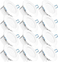 12 Pack 4 Inch Ultra Thin LED Recessed Lighting, 5000K Daylight, Dimmable Y2682