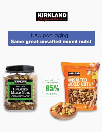 Unsalted Mixed Nuts 2.5 lb, 2 Pack L494