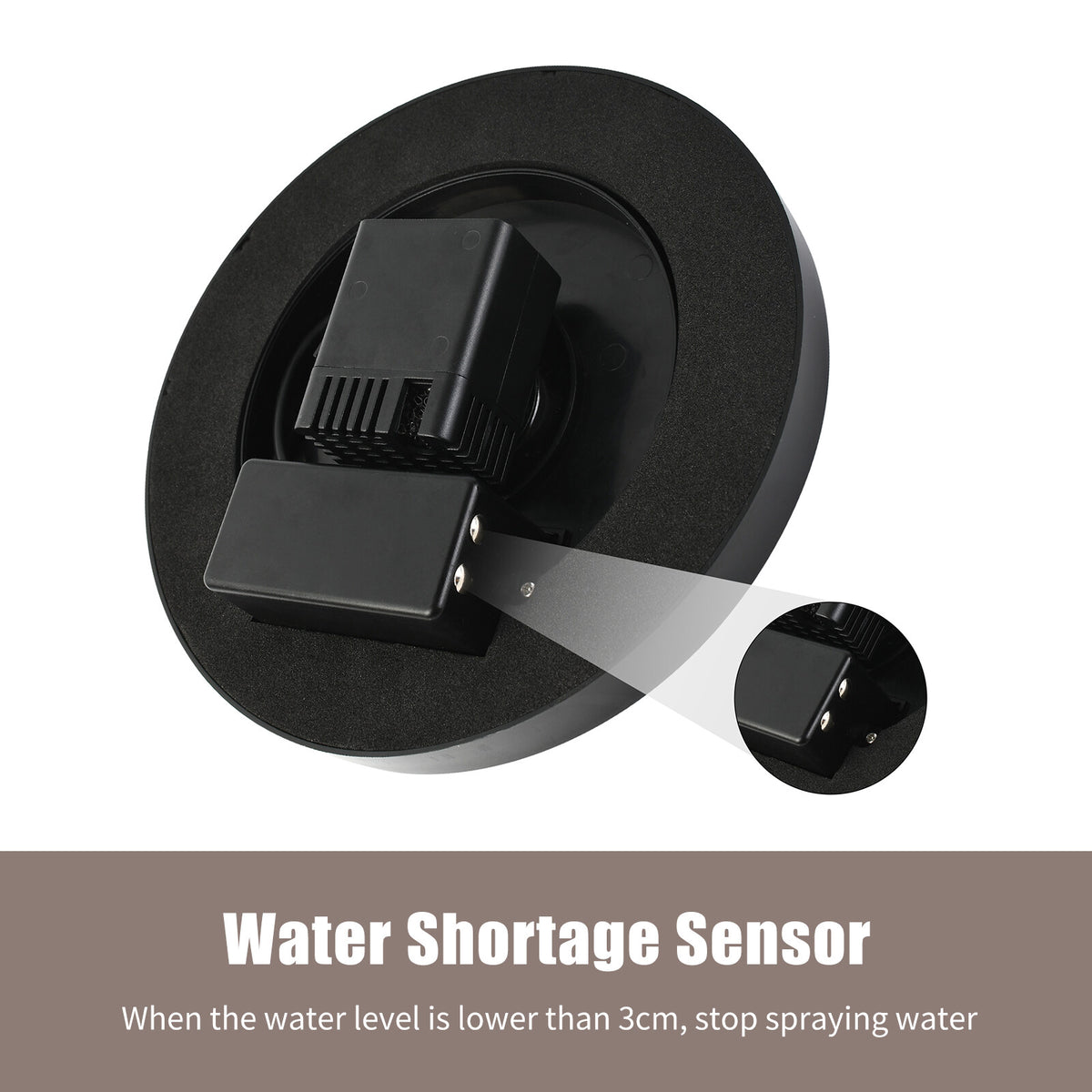 Solar Fountain Pump 3.5W with 1800mAh Battery 6 Nozzles V828