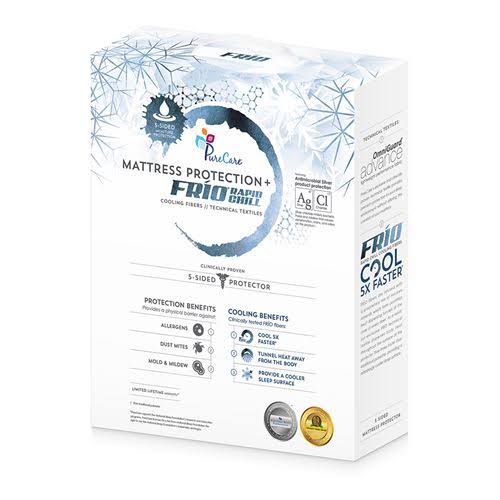 5-Sided Full XL White Mattress Protector H4940