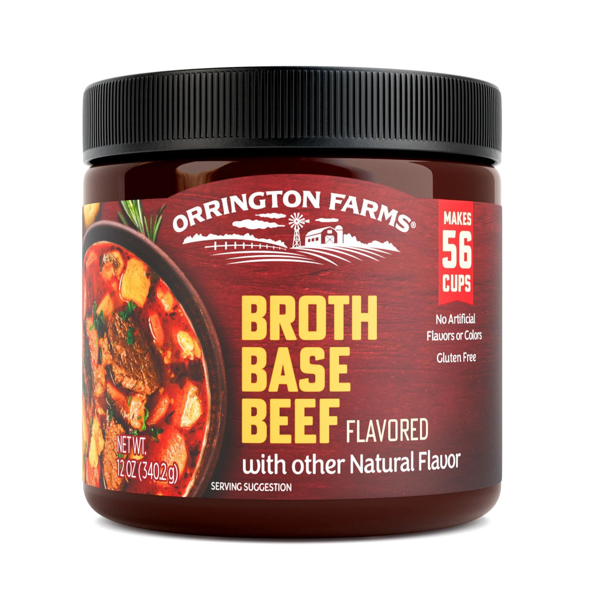 Beef Flavored Broth Base & Seasoning, 12 oz (Pack of 6) L5635