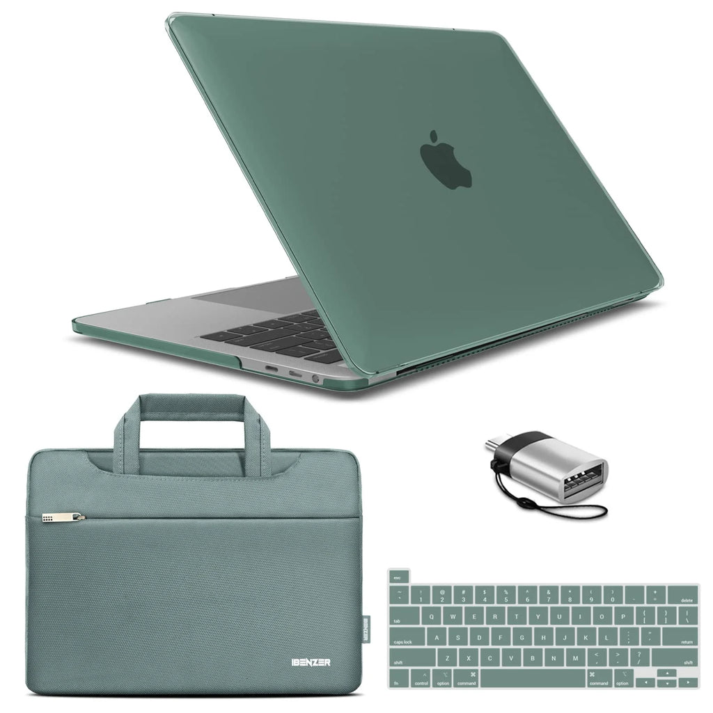 Midnight Green Hard Shell Case for MacBook Pro 13 Inch with Keyboard Cover O495322