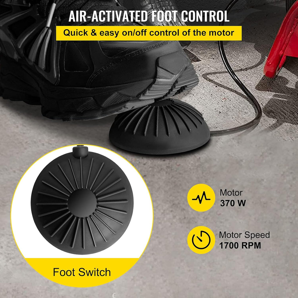 75Ft x 1/2Inch 370W Electric Drain Auger Cleaner with 8 Cutters U463440