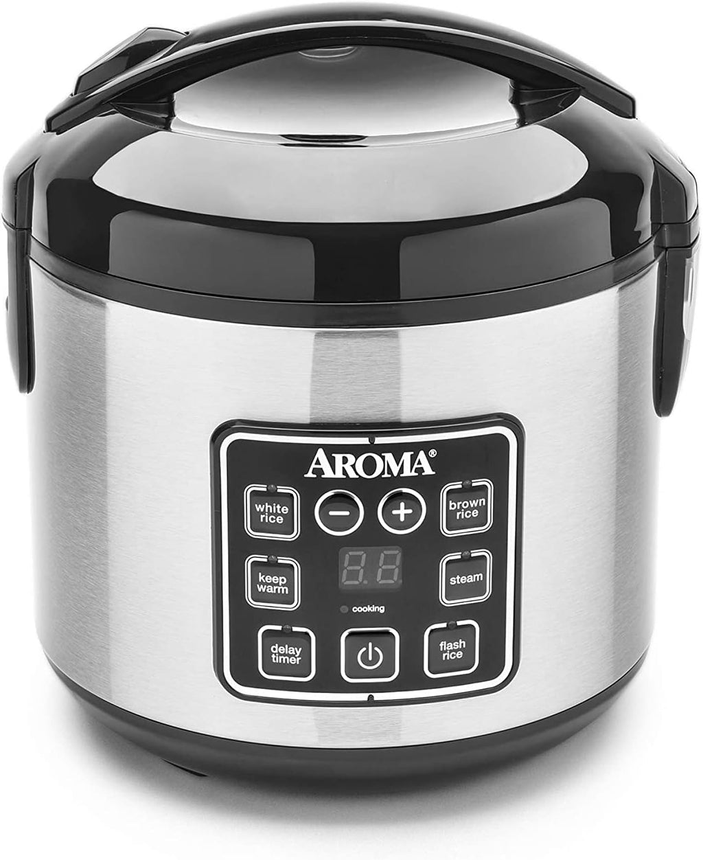 8 Cup Digital Stainless Rice Cooker and Food Steamer Q83452